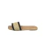 Rasteira Detalhe em Palha - RAFIA/PRETO - comprar online