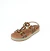 Sandália Flatform Detalhe em Aplicações - WHISKY/OURO L.