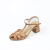 Sandália Salto Alto Detalhe em Tiras - CAPUCCINO - comprar online