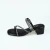 Tamanco Salto Médio Com Strass - PRETO - comprar online