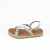 Sandália Flatform Detalhe Tiras de Tranças - OFFWHITE/OURO L. - comprar online
