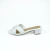 Tamanco Tiras Cruzadas Verniz - BRANCO - comprar online
