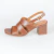 Sandália Salto Médio com Tiras - CARAMELO - comprar online