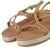 Sandália Flatform Detalhe Tiras de Tranças - MEL/OURO L. - Stylus Calçados