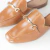 Mule Fivela Delicada - CARAMELO - Stylus Calçados