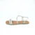 Sandália Rasteira Tiras Tranças e Strass - OFFWHITE - comprar online