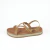 Sandália Flatform Detalhe Tiras de Tranças - MEL/OURO L. - comprar online