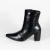 Bota Bico Fino Salto Quadrado Casual - PRETO - comprar online