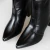 Bota Bico Fino Salto Quadrado Casual - PRETO na internet