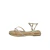 Sandália Rasteira Detalhe Tiras e Strass - COBRE - comprar online