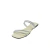 Rasteira Tiras Strass - OFFWHITE