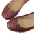 Sapatilha Detalhe em Tiras - BORDO - loja online