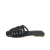 Rasteira Detalhe Tiras - PRETO - comprar online