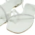 Sandália Rasteira Detalhe Tiras e Strass - OFFWHITE - Stylus Calçados