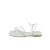 Sandália Rasteira Detalhe Tiras e Strass - OFFWHITE - comprar online