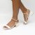 Sandália Salto Médio Trança - OFFWHITE - loja online