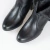 Bota Bico Redondo Salto Quadrado Casual - PRETO na internet