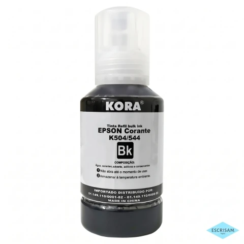 Tinta Preta Kora K504 544 127ml para Impressão