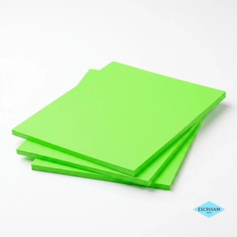 Papel Neon Plus Verde 180g A4 20 Folhas
