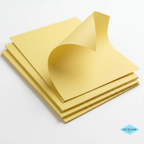 Papel F Card Canário 180g A4 50 Folhas
