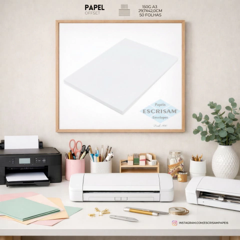Papel Offset 150g A3 50 Folhas Chambril