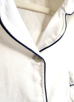 Pijama Largo BLANCO INDIA VIVO CELESTE CIELO - tienda online
