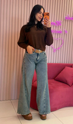 CALÇA PANTALONA JEANS ESTONADA