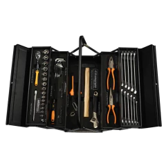 CAJA DE HERRAMIENTAS PLEGABLE • 64 PIEZAS LUSQTOFF LQCP125