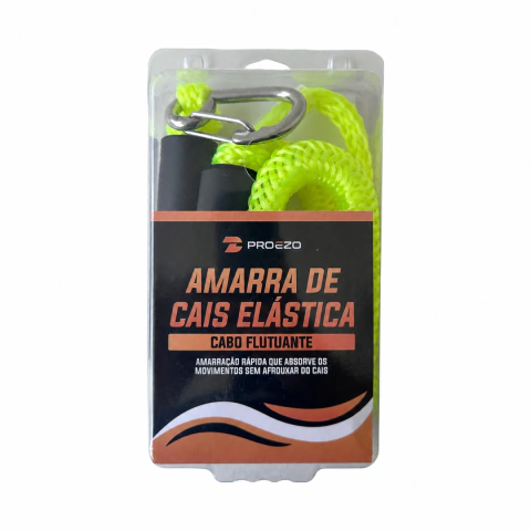 Amarra de Cais Elástica Flutuante – Gancho + Laço