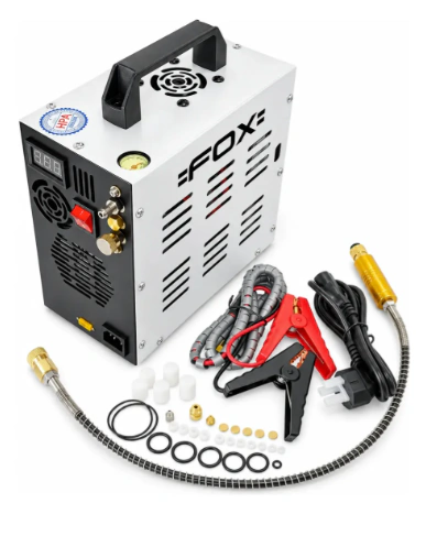 compresor fox pcp 12/220v portatil inflador alta presion 300 bar