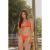 Top Curtininha Trança Laranja - Moda Praia Feminina Premium | Biquínis que Valorizam suas Curvas
