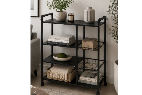 Estante Metálico Organizador Cocina 4 Niveles 3 Canastos B03