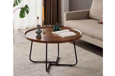 Mesa Ratona Redonda Madera Auxiliar Wassertech E06