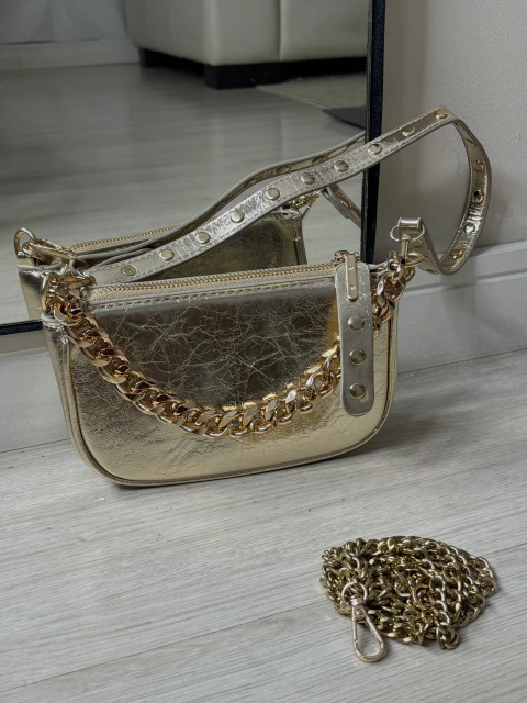 BOLSA LUNA DOURADA