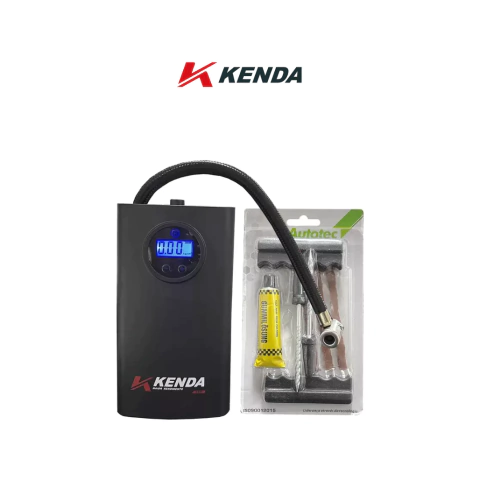 Calibrador De Pneu Kenda Portátil Recarregável + Kit Remendo Macarrão - comprar online