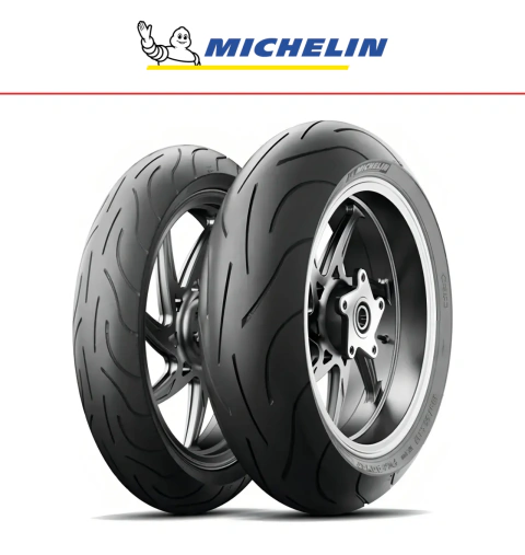 Par De Pneus Michelin 120/70-17 + 190/50-17 Pilot Power 2CT Dianteiro / Traseiro