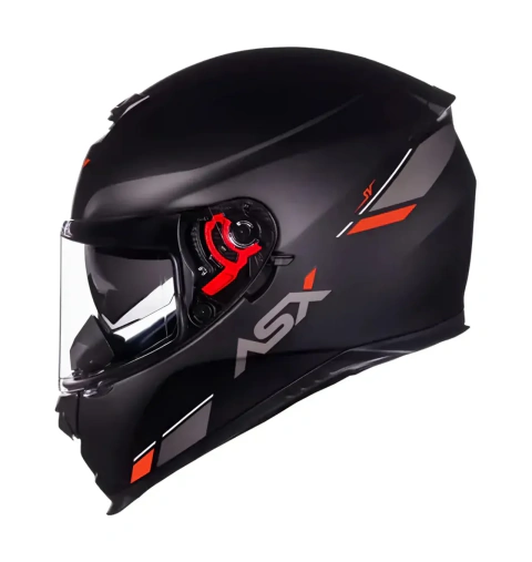 Capacete Asx Eagle SV Solid Preto Fosco Com Óculos Interno