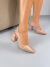Scarpin Bico Fino Slingback Salto Bloco - comprar online