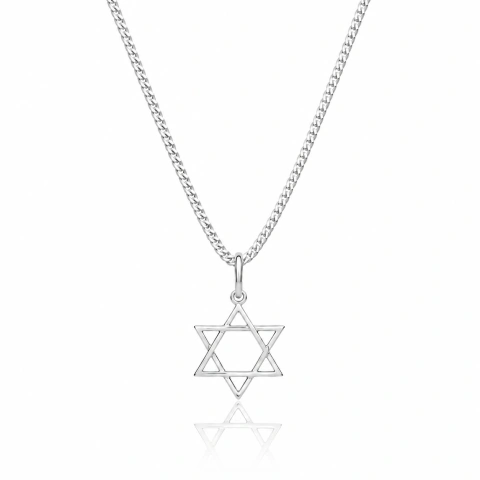 Colar Estrela de Davi II em Prata 925
