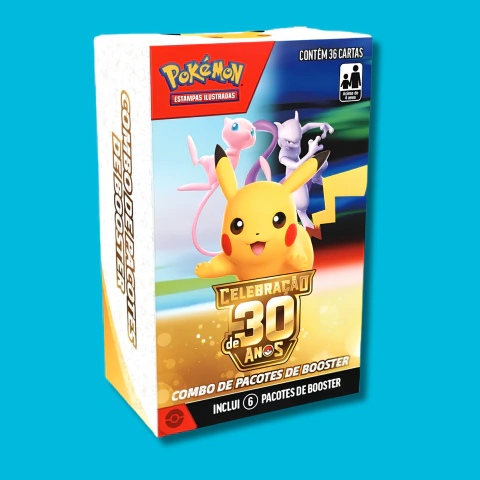 Booster Box Mini - Celebração | 30 Anos (Pokémon TCG)