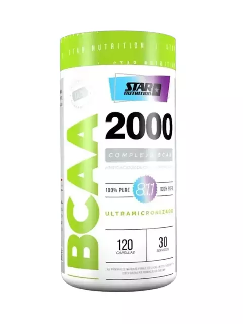 BCAA 2000 X 120 Caps Aminoácidos Ramificados - Star Nutrition