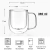 Taza de Vidrio Doble Pared Diseño Redondeado - comprar online