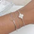 Bracelete Coração Liso Banhado a Prata - comprar online