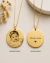 Colar Medalha G Foto Personalizada Banhado a Ouro - comprar online
