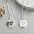 Colar Medalha M Foto Personalizada Banhado a Prata - comprar online