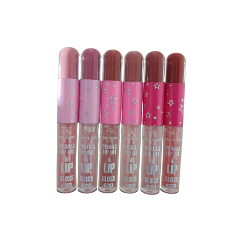 Lip Gloss & Lip Oil 2 em 1 Toque Especial – Hidratação e Brilho Intenso