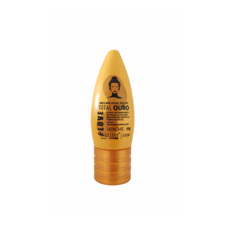 Máscara Facial Peel Off Total Ouro Max Love 50g Hidratação e Nutrição