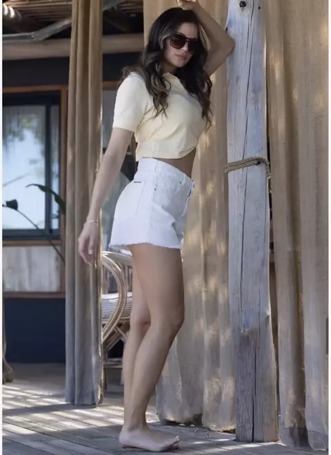 SHORT BEE BLANCO RIGIDO
