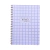Cuaderno A4 cuadrillé lila - comprar online