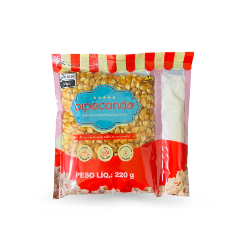 Kit para Preparo de Pipoca Salgada